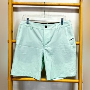 NITROUS BLACK Men's mint green flat front board shorts size 30